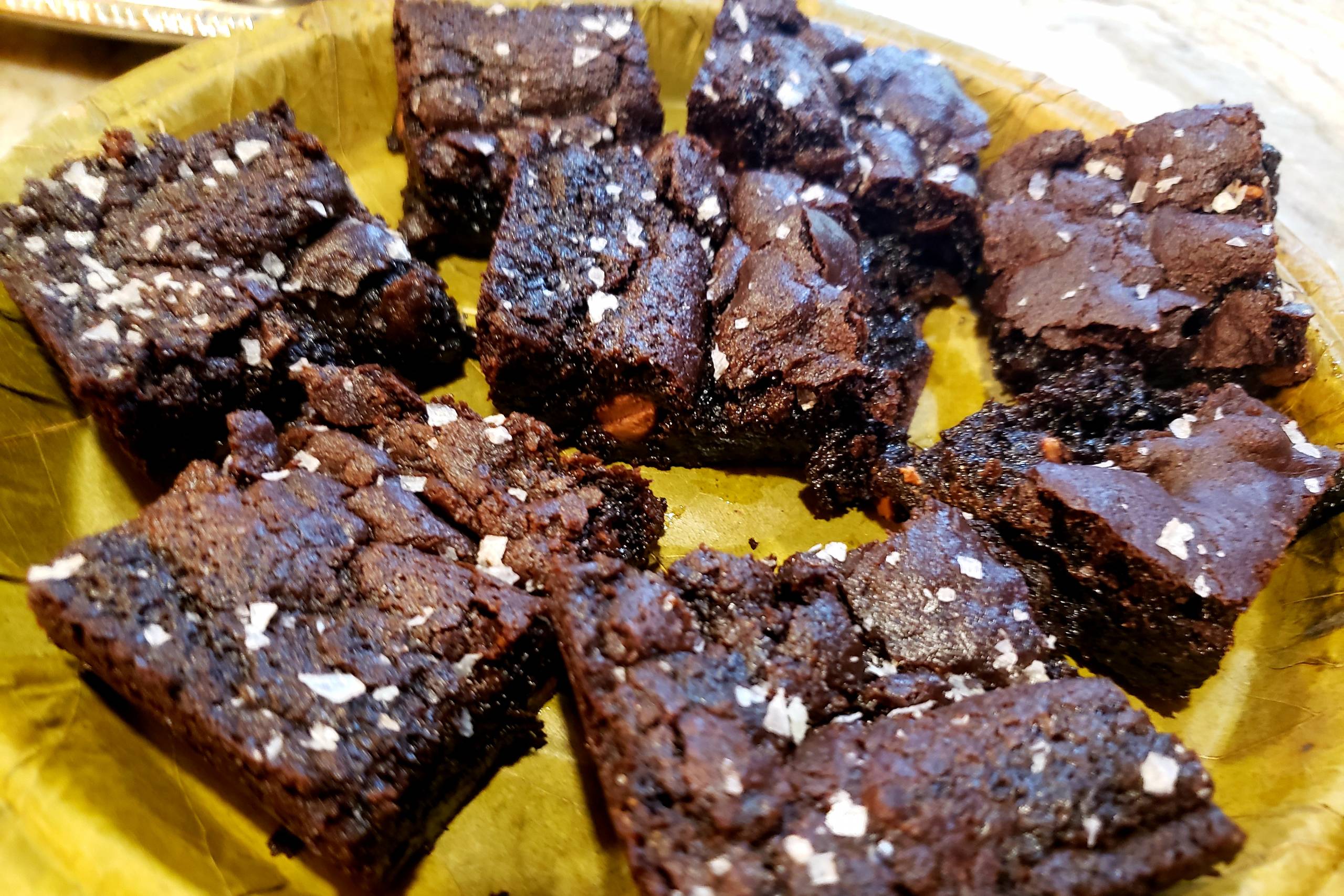 Wildflower Farm's Salted Christmas Brownies