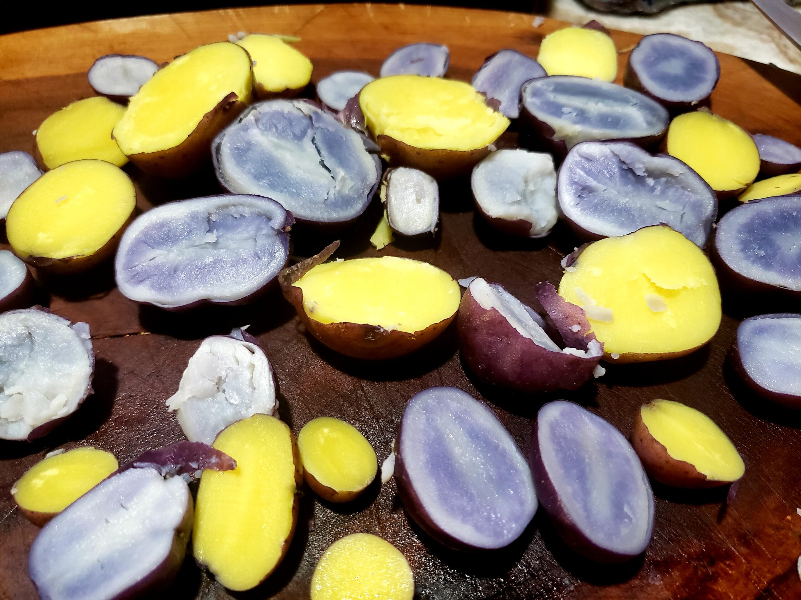 Roasted Purple Potatoes with Rosemary